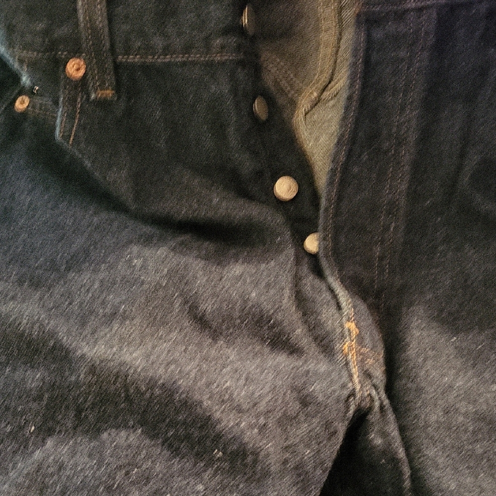 Levi's Black Straight Leg Jeans Classic Denim